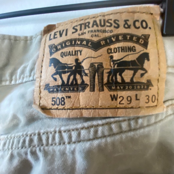 Tan 508 Levi jeans - Picture 2 of 4